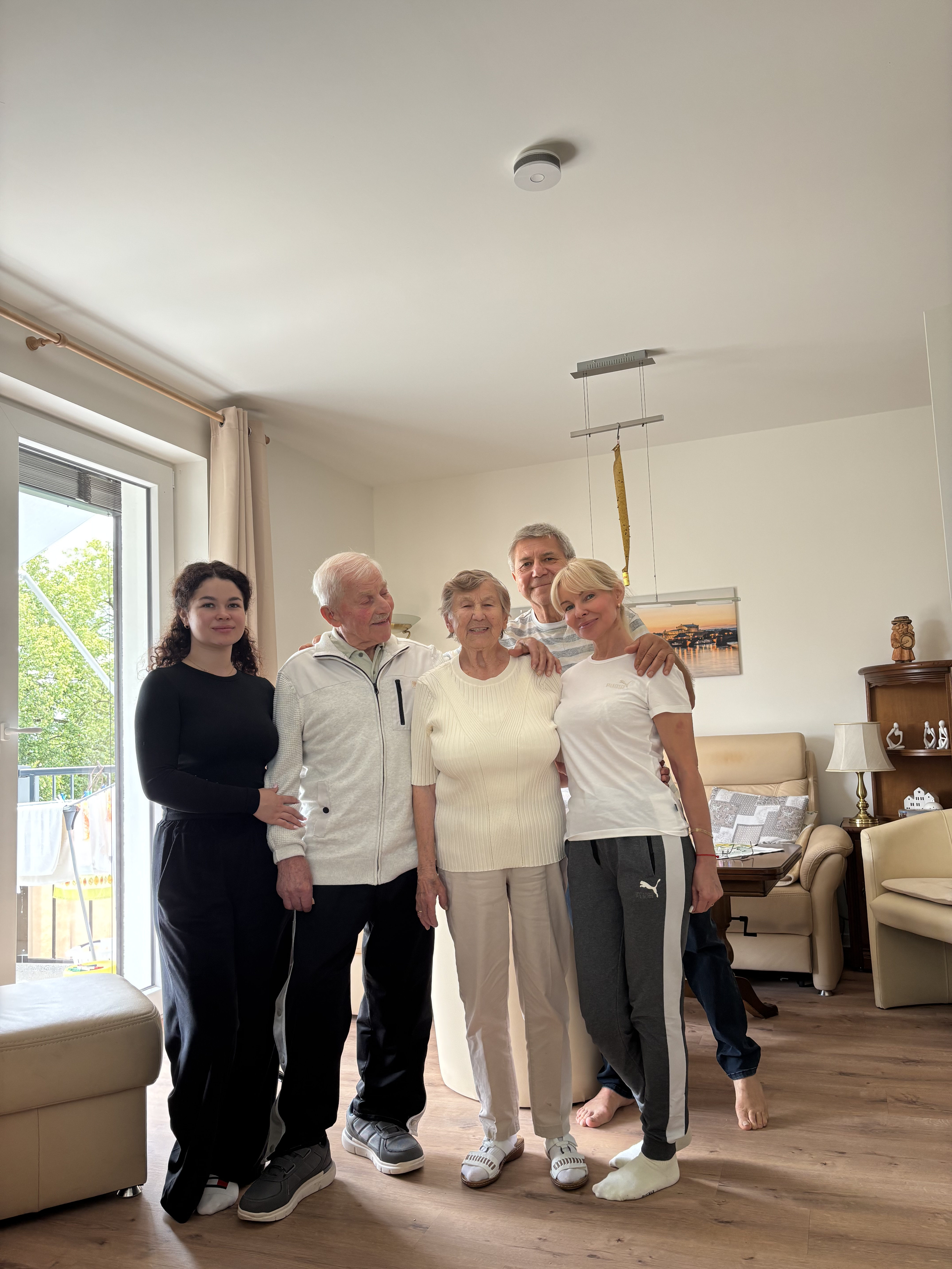 Familie in der Wohnung